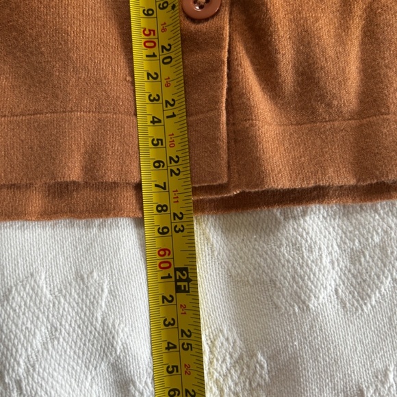 Guilty Lightweight Button Up Cardigan Carmel Women's Size Small fall soft cozy - Picture 8 of 11